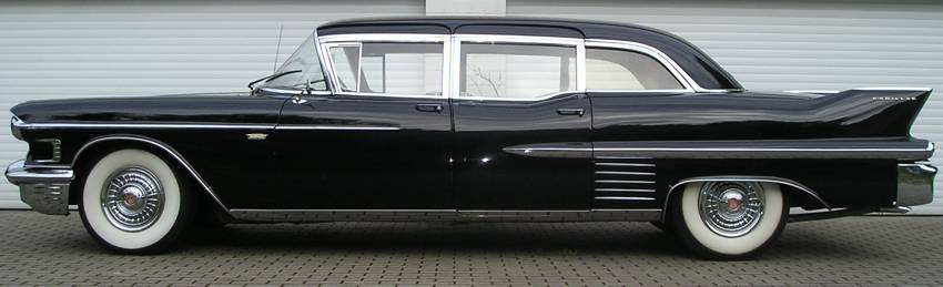 Elvis owned a black 1958 Cadillac Limousine similar to the black one